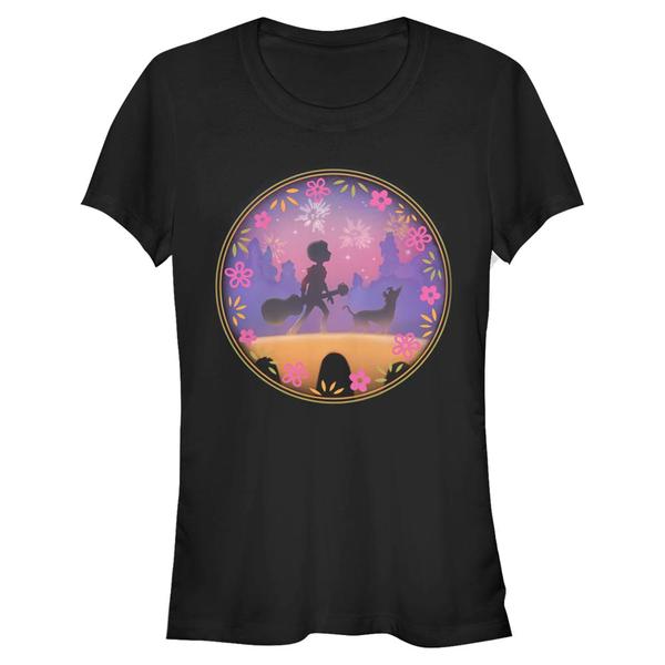 Aperçu: Pixar - Coco - Skupina COCO Bridge - Femme T-shirt - Noir - Devant