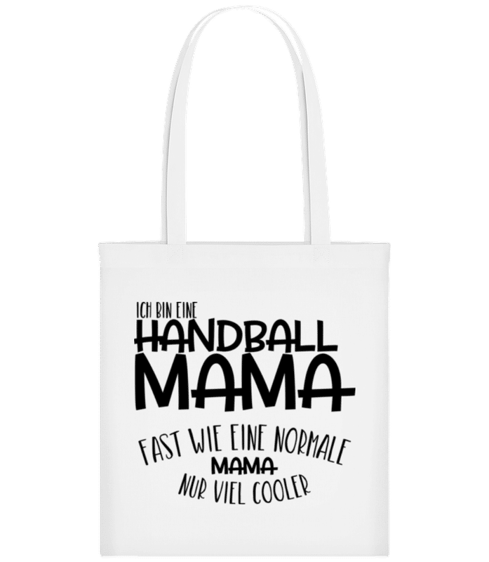 Vorschau: Ich bin eine Handball Mama - Stofftasche - Weiß - Vorne
