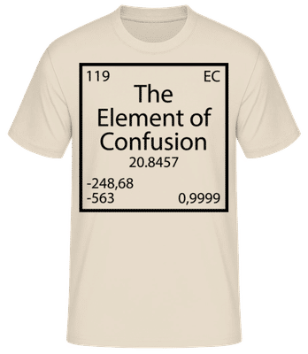 Element Of Confusion - Pánské basic tričko - Krémová - Napřed