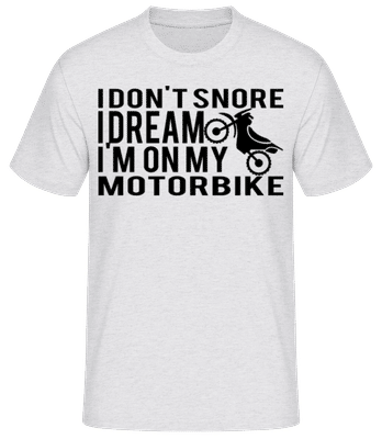 Dreaming Of My Motorbike - T-shirt standard Homme - Gris chiné - Devant