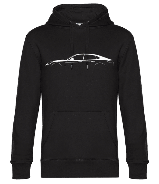 'Porsche Panamera S 971' Silhouette - Sweat à capuche premium Unisexe - Noir - Devant