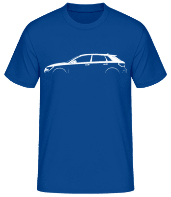 'Audi RS 3 Sportback (8Y)' Silhouette - Männer Basic T-Shirt - Royalblau - Vorne