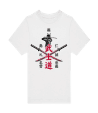 Bushido - T-shirt homme B&C - Blanc - Devant
