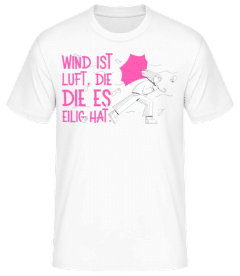 Was Ist Wind? - Männer Basic T-Shirt - Weiß - Vorne