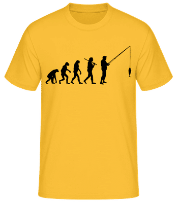 Evolution Fishing - Men's Basic T-Shirt - Golden yellow - Front