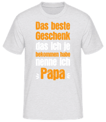 Papa Das Beste Geschenk · Männer Basic T-Shirt