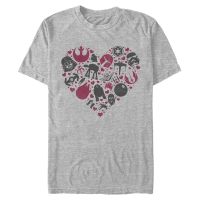 Star Wars - Skupina Heart Icons - Men's T-Shirt - Heather grey - Front