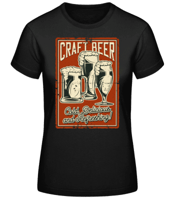Craft Beer - Women's Basic T-Shirt - Black - Front