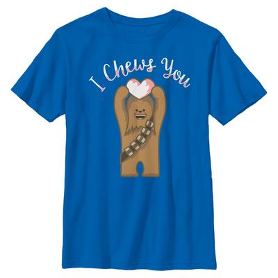 Star Wars - Chewbacca Chewse You - Valentine's Day - Enfant T-shirt - Bleu royal - Devant