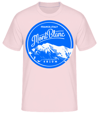 Mont Blanc Mountain - Pánske tričko B&C - Ružová - Predné