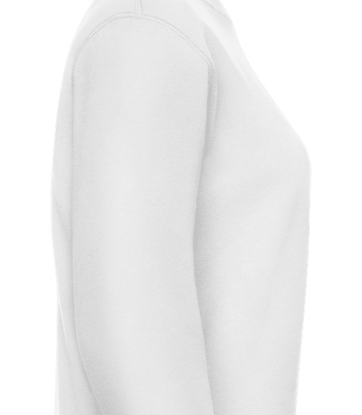 Aperçu: My Cat Is My Valentine - Sweatshirt Femme - Blanc - Droite