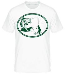 Fishing Icon Green · Männer Basic T-Shirt