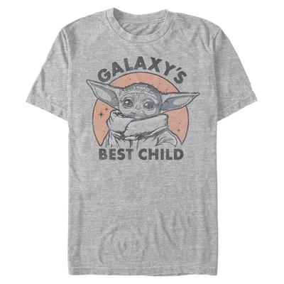 Star Wars - The Mandalorian - The Child Galaxy Baby - Familia - Hombres Camiseta - Gris moteado - delante