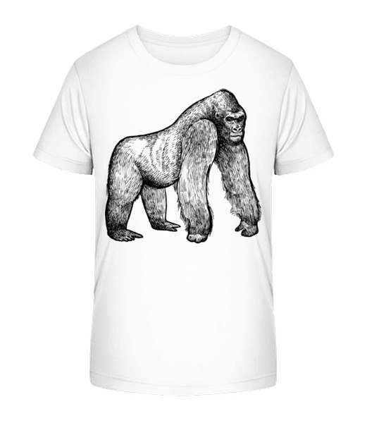 Aperçu: Gorilla - T-shirt bio Enfant Stanley Stella 2.0 - Blanc - Devant