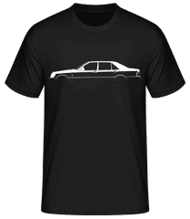 'Mercedes S W140' Silhouette · Pánské basic tričko