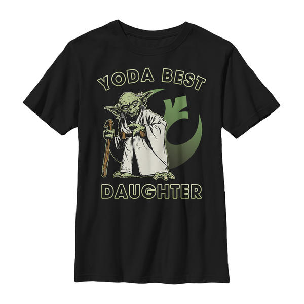 Aperçu: Star Wars - Yoda Best Daughter - Family - Enfant T-shirt - Noir - Devant
