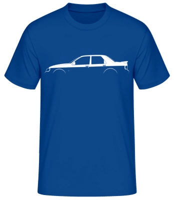 'Ford Sierra Sapphire RS C.' Silhouette - T-shirt standard Homme - Bleu royal - Devant