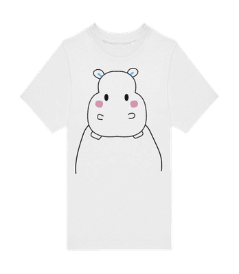 Hippopotame Mignon - T-shirt homme B&C - Blanc - Devant
