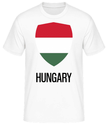 Hungary - Camiseta básica para hombre - Blanco - delante