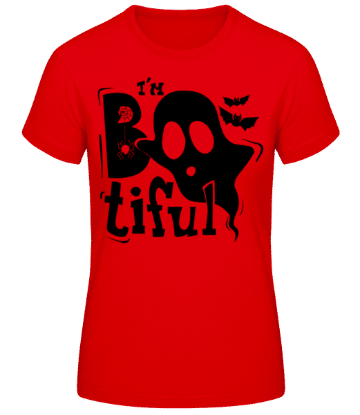 Aperçu: I'm Bootiful Halloween - T-shirt standard Femme - Rouge - Devant
