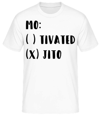 Motivated Mojito - Männer Basic T-Shirt - Weiß - Vorne