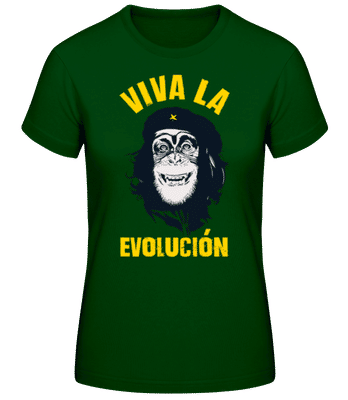 Viva La Evolucion - T-shirt standard Femme - Vert bouteille - Devant