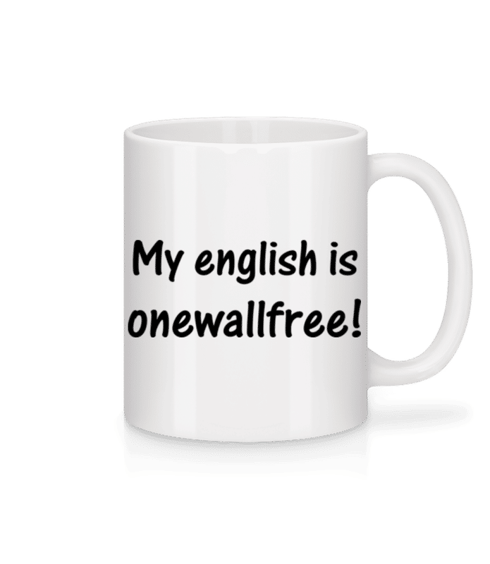 Vorschau: Onewallfree English - Tasse - Weiß - Vorne