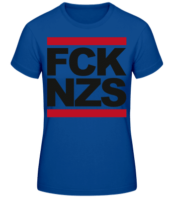 FCK NZS - T-shirt femme B&C - Bleu royal - Devant