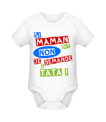 Je Demande À Tata · Body manches courtes bio