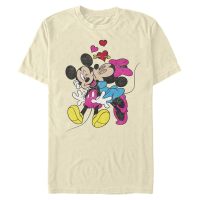 Disney Classics - Micky Maus - Minnie Mouse Mickey Minnie Love - Valentinstag - Männer T-Shirt - Creme - Vorne