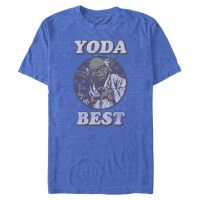 Star Wars - Yoda Best - Den svatého Valentýna - Pánské Tričko - Melírová královská modrá - Napřed