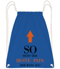 Der Beste Papa Der Welt - Turnbeutel - Royalblau - Vorne