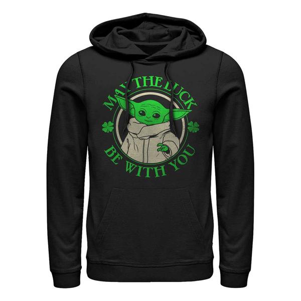 Aperçu: Star Wars - The Mandalorian - Grogu Luck Of The - Unisex Sweat à capuche - Noir - Devant