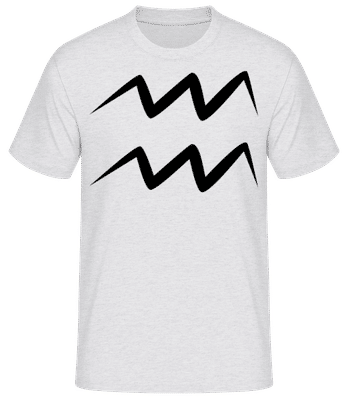 Aquarius Sign Abstract - Men's Basic T-Shirt - Heather grey - Front