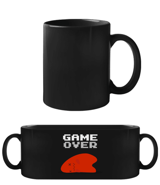 Aperçu: Game Over - Tasse Noire - Noir - Devant