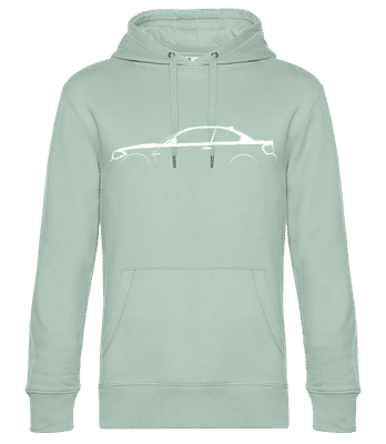 'BMW 1M Coupe E82' Silhouette - Unisex Premium Hoodie - Mint Green - Front