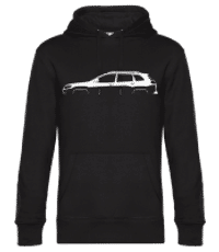 'Jeep Cherokee (KL)' Silhouette - Sweat à capuche standard homme - Noir - Devant