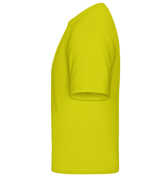 Aperçu: Skull Helmet -  T-Shirt Shirtinator homme - Citron vert - Gauche