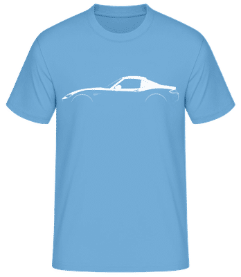 'Mazda MX-5 Miata RF ND' Silhouette - Männer Basic T-Shirt - Hellblau - Vorne