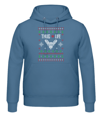 Thug Life - Men's Hoodie - Denim - Front