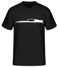 'Ford Mustang Mach 1 (1971)' Silhouette - T-shirt standard Homme - Noir - Devant