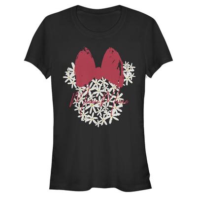 Disney Classics - Mickey Mouse - Minnie Mouse Floral - Women's T-Shirt - Black - Front