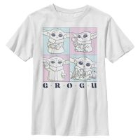 Star Wars - The Mandalorian - Grogu Cute Boxup - Niños Camiseta - Blanco - delante