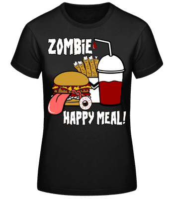 Zombie Happy Meal - Frauen T-Shirt B&C - Schwarz - Vorne
