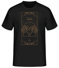 Art Deco Zodiac Sign Aries · Men's Basic T-Shirt