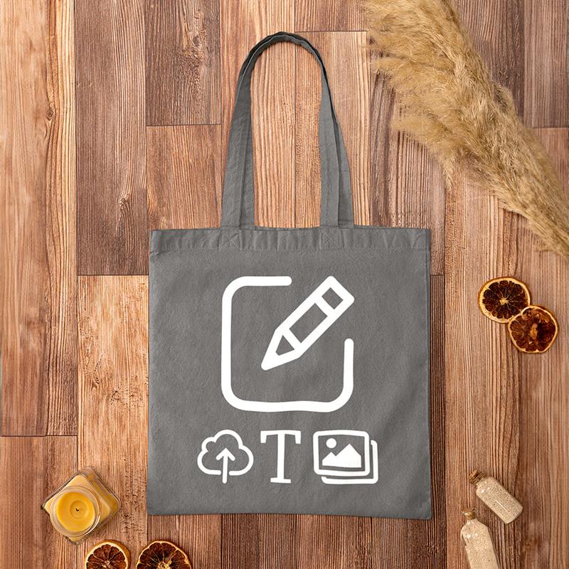 Vorschau: Stofftasche - Grau