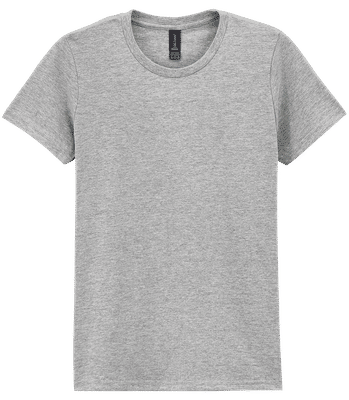 T-shirt femme Gildan - Gris chiné - Devant
