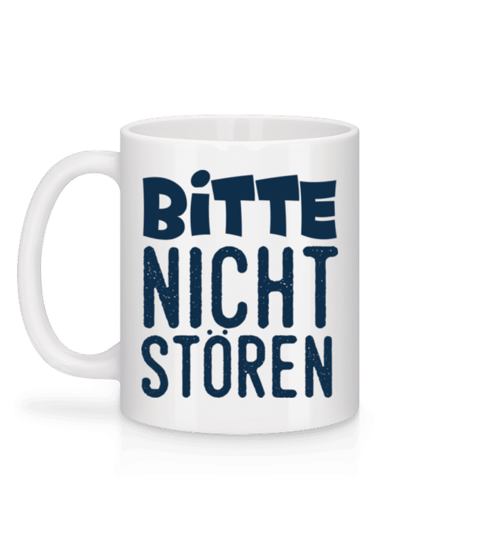 Vorschau: Bitte Nicht Stören - Tasse - Weiß - Hinten