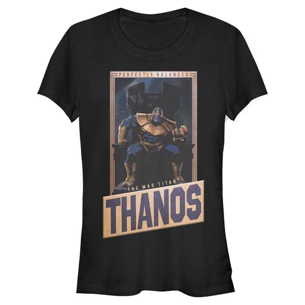 Aperçu: Marvel - Avengers - Thanos Perfectly Balanced - Femme T-shirt - Noir - Devant