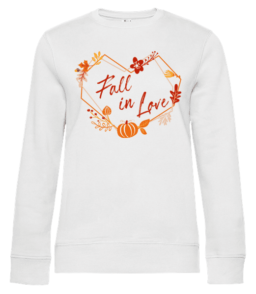 Aperçu:  Fall In Love - Sweat-shirt standard pour femme - Blanc - Devant